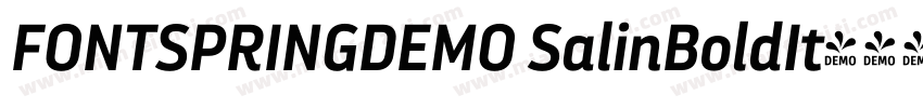 FONTSPRINGDEMO SalinBoldIt字体转换